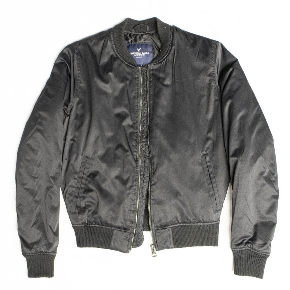 XS American Eagle Outfitters Women's Black Bomber Jacket